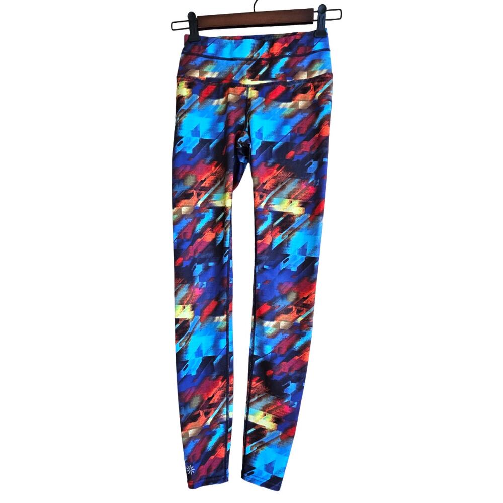 Athleta Colorburst Sonar Yoga Tight Leggings Women's XXS